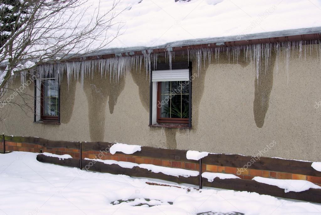 Icicle on house
