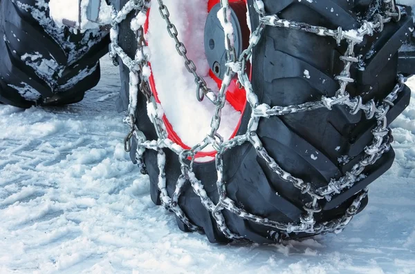 Snow chain — Stock Photo, Image
