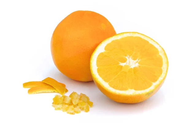 砂糖漬けのオレンジの皮 — ストック写真
