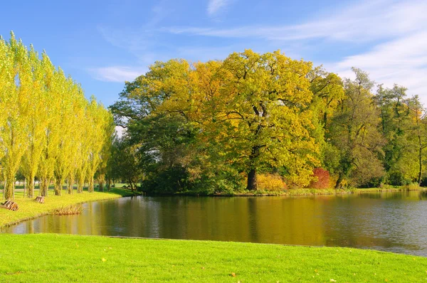 Engelse gronden van Woerlitz meer — Stockfoto