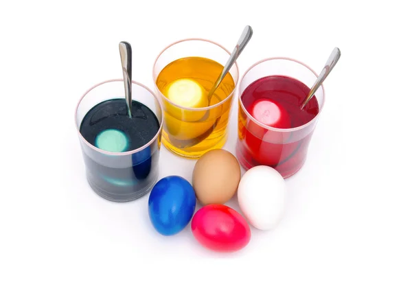 Цвет пасхальных яиц — стоковое фото