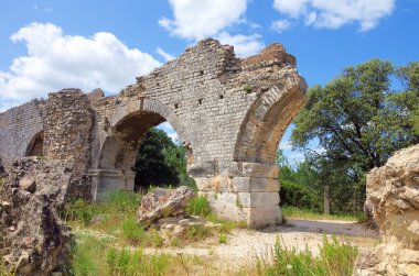 Barbegal aqueduct, France clipart