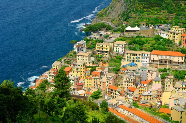 Cinque Terre Riomaggiore, Olaszország — Stock Fotó