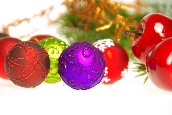 Bolas de Navidad aisladas — Foto de Stock