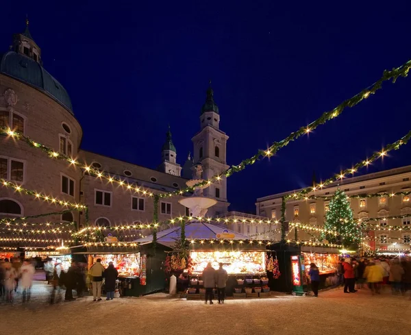 Salzburg čisto - salzburg vánoční trh 02 — Stock fotografie