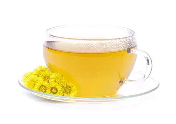 Herbata huflattich - herbaty podbiału 06 — Zdjęcie stockowe