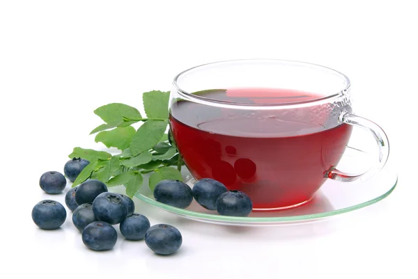 Blueberry tea — Stock Photo, Image