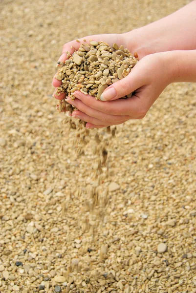 Hand with stones 22 — Stock Photo, Image