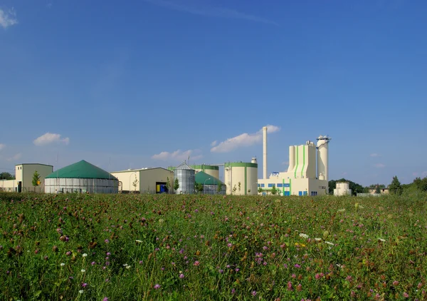 Fábrica de biogás — Fotografia de Stock