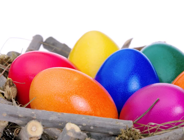 Húsvéti kosár tojással Jogdíjmentes Stock Fotók