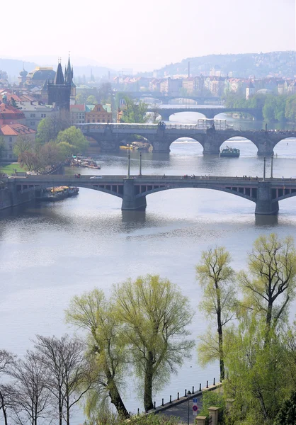 Pražské mosty — Stock fotografie