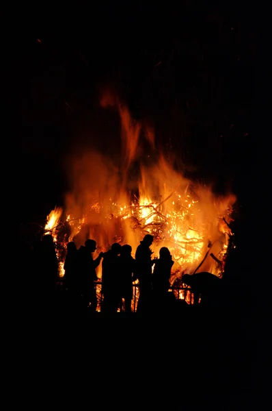 Walpurgis Night bonfire — Stock Photo, Image