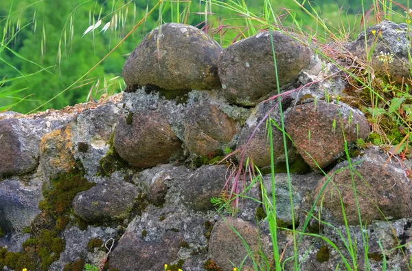 Doğal taş duvar — Stok fotoğraf