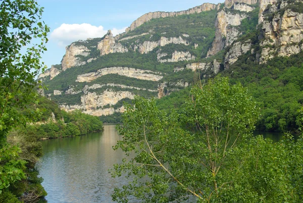 Rio Ebro Embalse de Sobron — Zdjęcie stockowe