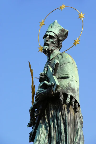 Karl-Brücke-Statue nepomuk — Stockfoto