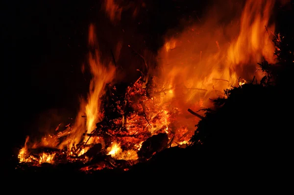 Fogata de noche Walpurgis — Foto de Stock