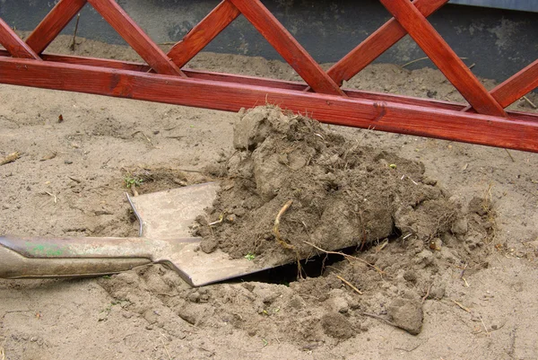 Close-up spade — Stock Photo, Image