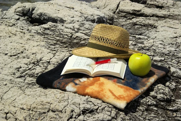 Cappello con libro — Foto Stock