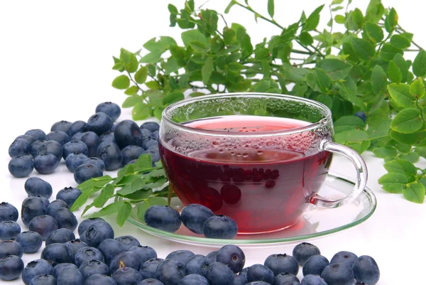 Blueberry tea — Stock Photo, Image