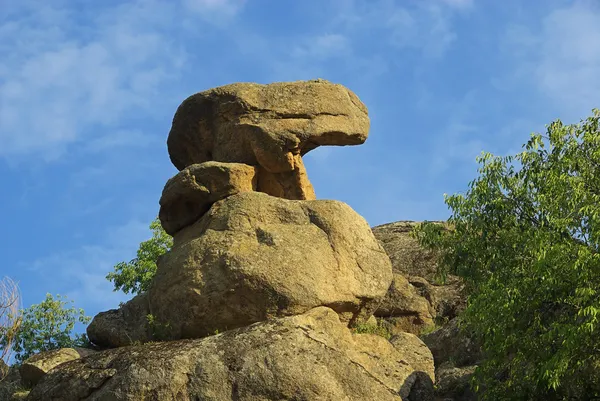 Valencia de Alcantara granit klippor landskap — Stockfoto