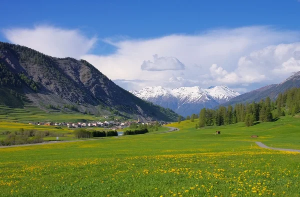 Engadin bei st. moritz — Stockfoto