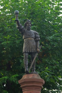 bacchus, yapı süsleme, rudesheim, Almanya