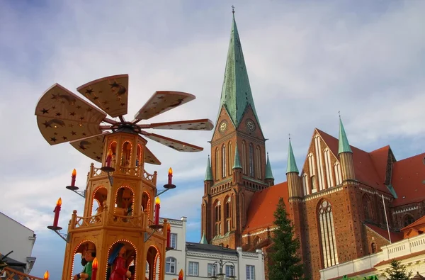Schwerin christmas market — Stock Photo, Image