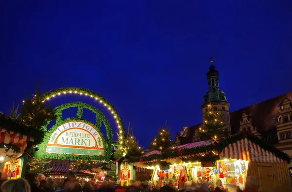 Mercato di Natale di Lipsia — Foto Stock