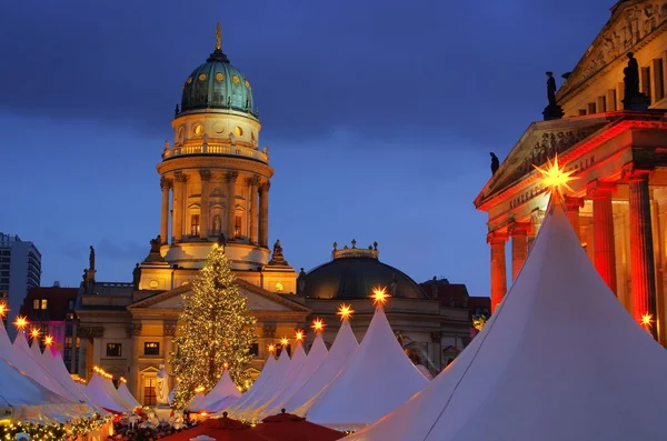 Kerstmarkt Berlijn Gendarmenmarkt — Stockfoto