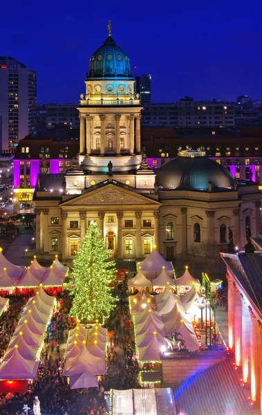 Mercado de Natal de Berlim Gendarmenmarkt — Fotografia de Stock