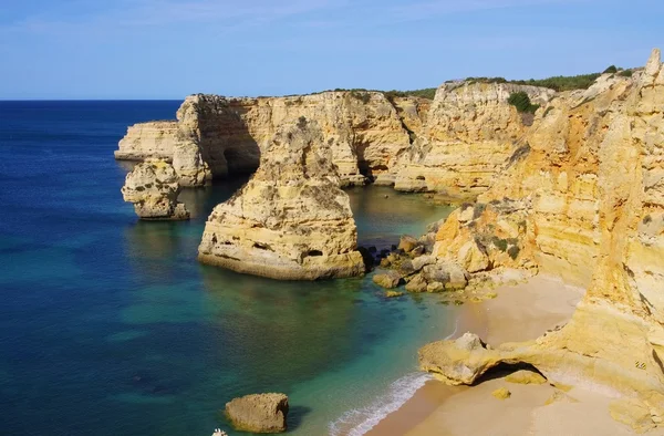 Algarve plaży marinha — Zdjęcie stockowe