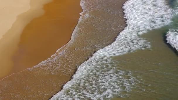 Beach with waves — Stockvideo