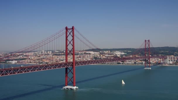 Lissabon bridge — Stockvideo