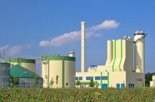 Planta de biogás — Foto de Stock