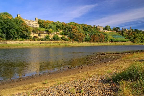 Elbe Nehri 'ndeki Dresden Sarayı — Stok fotoğraf