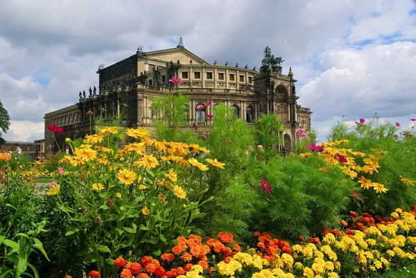 德累斯顿 semperoper — 图库照片