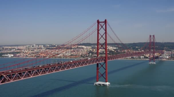 Lissabon-Brücke — Stockvideo