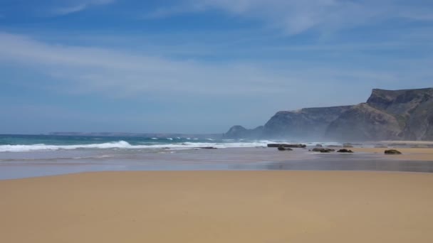 Algarve strand don camilo — Stockvideo