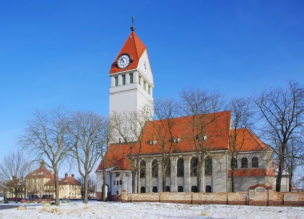 Senftenberg brieske kerk — Stockfoto