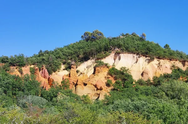 Rustel ocre rocks — Stock Photo, Image