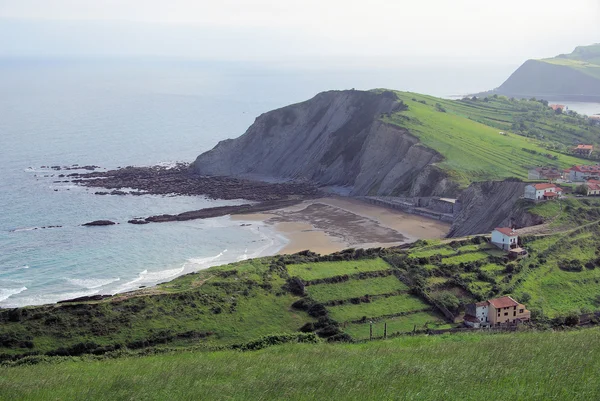 Costa Vasca cerca de Zumaia — Foto de Stock