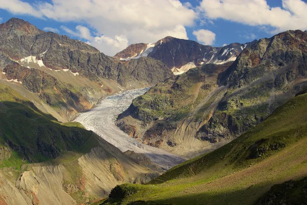Valle de Kauner Glaciar Gepatschferner — Foto de Stock