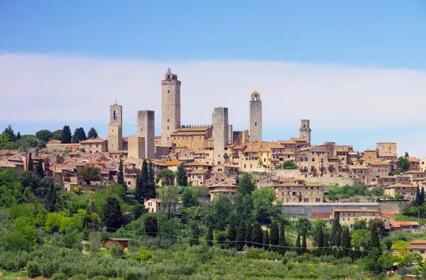 Vy över san gimignano — Stockfoto