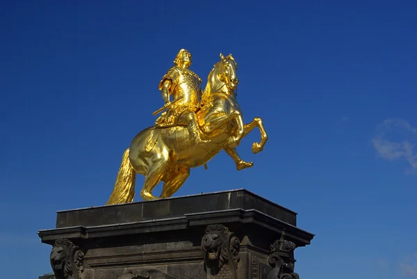 Dresden gouden ridder — Stockfoto