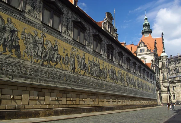 Dresden procissão de príncipes — Fotografia de Stock