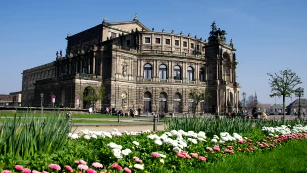 Dresden Semperoper — Stok video