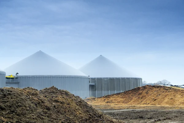 Planta de biogás — Foto de Stock