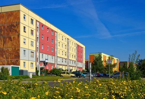 Grossraeschen apartment blocks — Stock Photo, Image