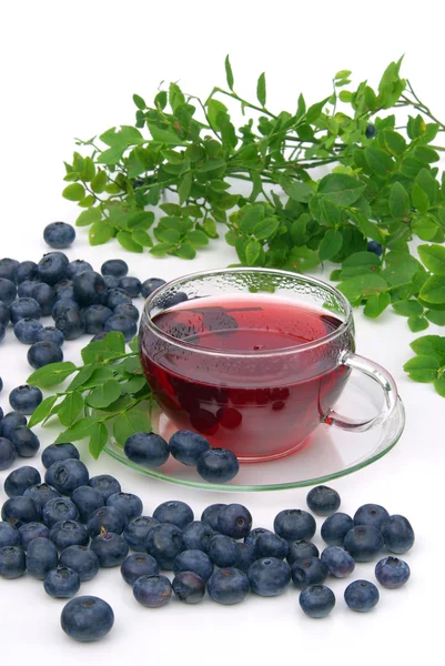 Blueberry tea — Stock Photo, Image