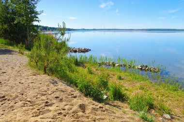 Graebendorfer Gölü, Lusatian Gölü 'nde güneşli bir günde, Almanya